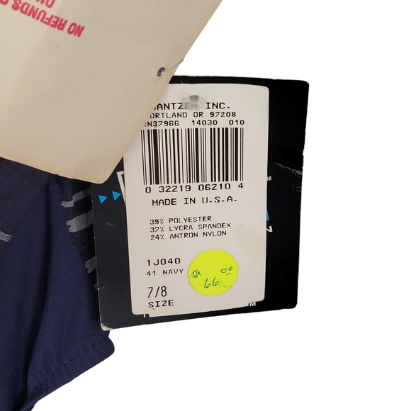 Electric Beach by Jantzen Vintage 90's Beach Pool One Piece Swim Suit 7/8 NWT - Picture 4 of 11